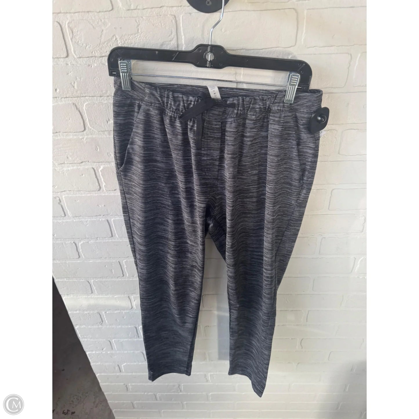 Athletic Pants By Lululemon In Grey & White, Size: 6