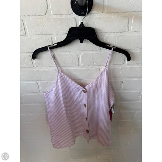 Top Sleeveless By Bp In Pink & White, Size: S