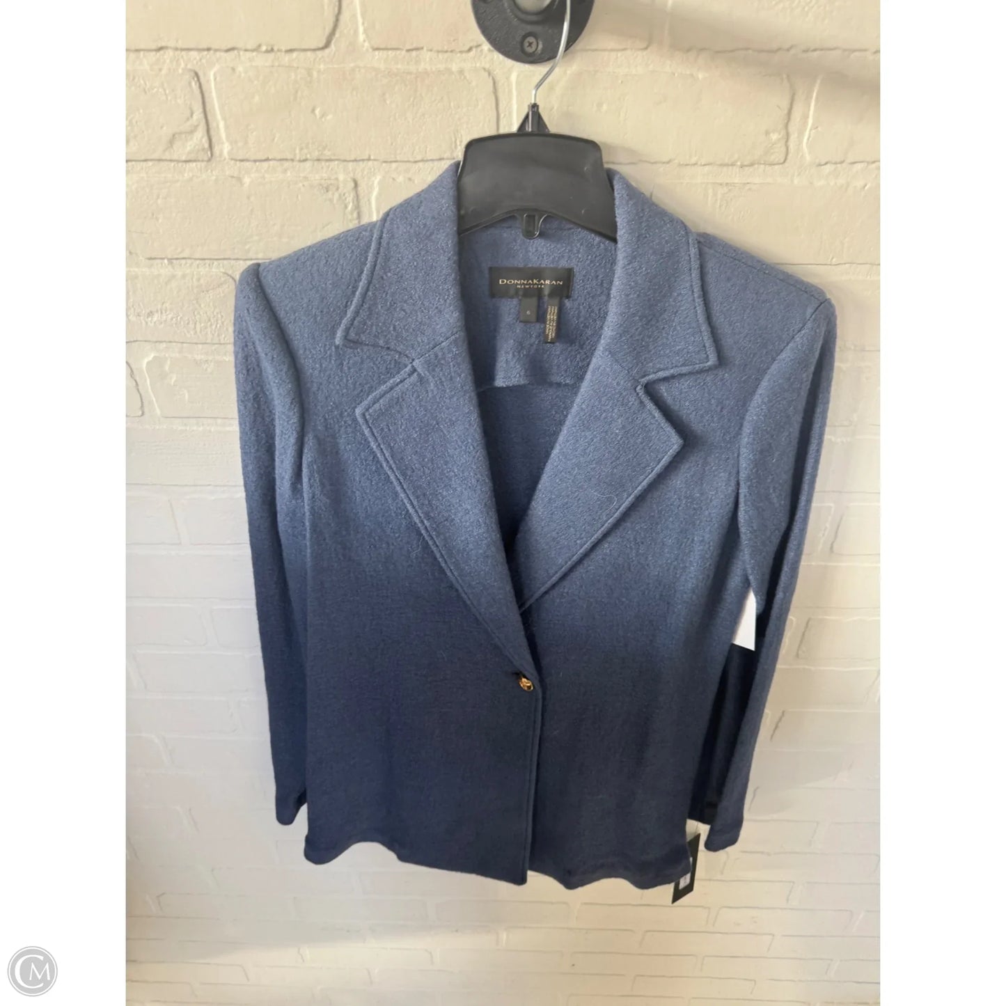 Blazer By Donna Karan In Blue, Size: S