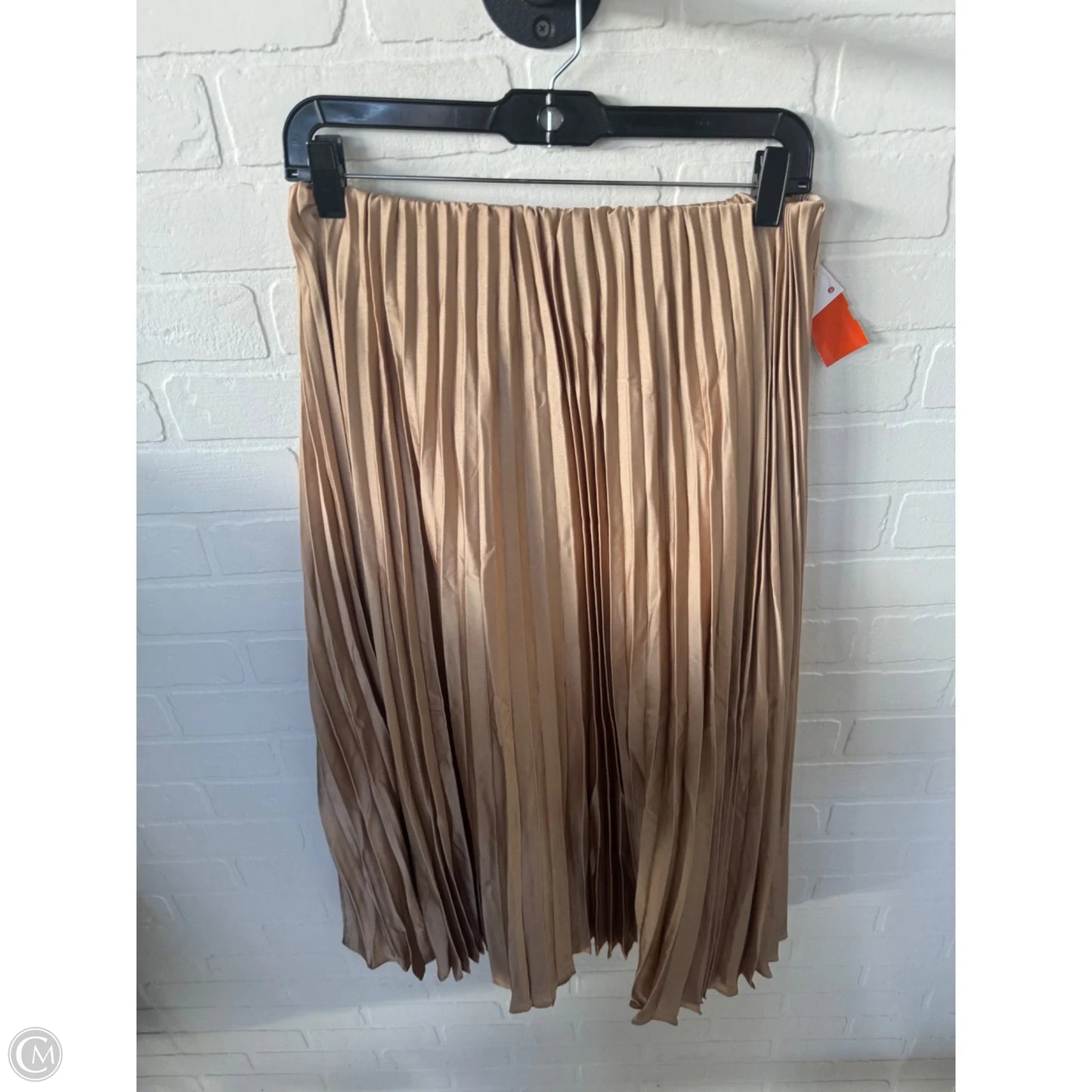 Skirt Midi By Ann Taylor In Gold, Size: 8