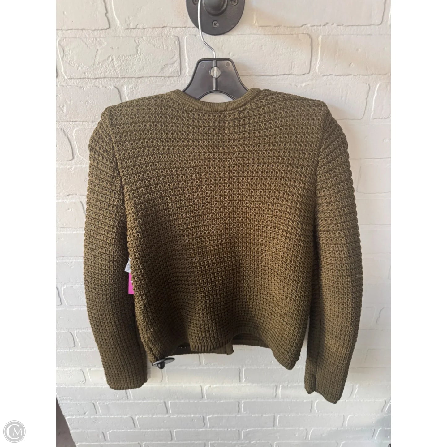 Sweater Cardigan By Talbots In Gold & Green, Size: Xs