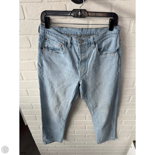 Jeans Straight By Levis In Blue Denim, Size: 10