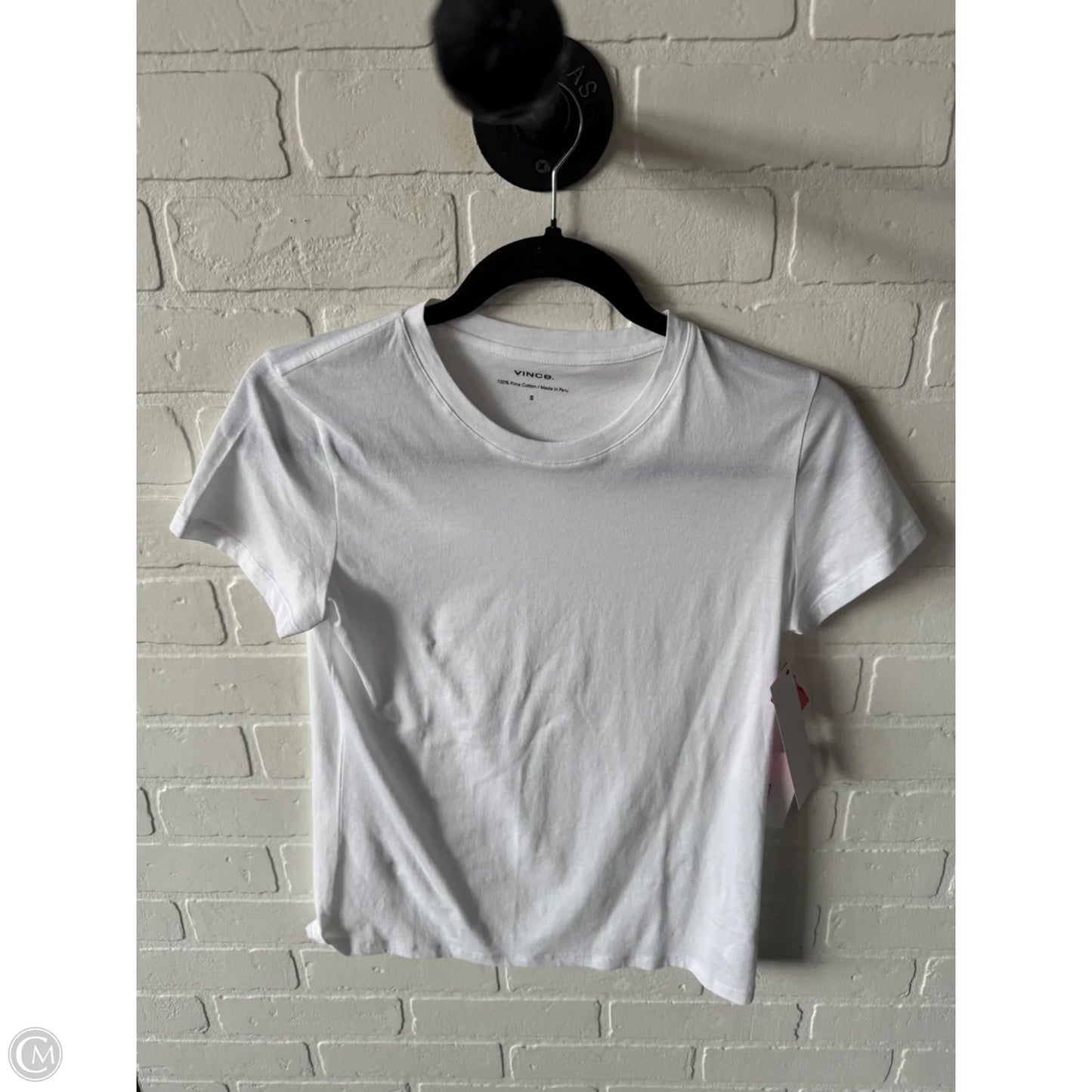Top Short Sleeve Basic By Vince In White, Size: S