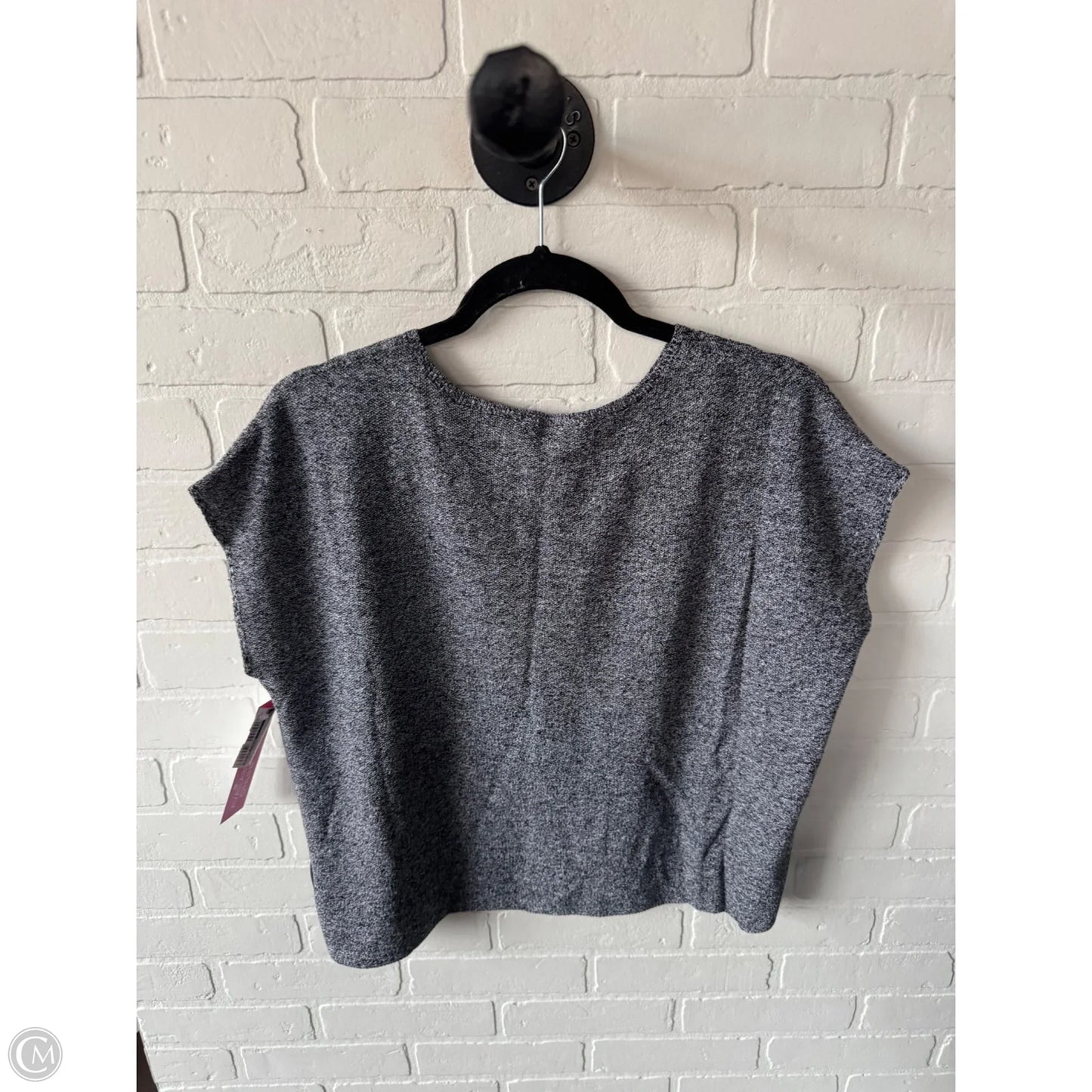 Blouse Sleeveless By Eileen Fisher In Black & White, Size: M