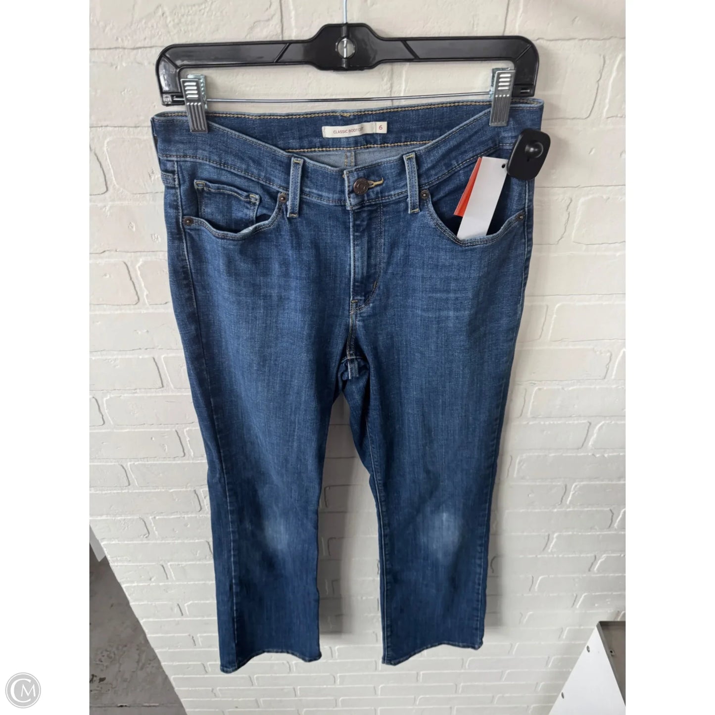 Jeans Boot Cut By Levis In Blue Denim, Size: 6