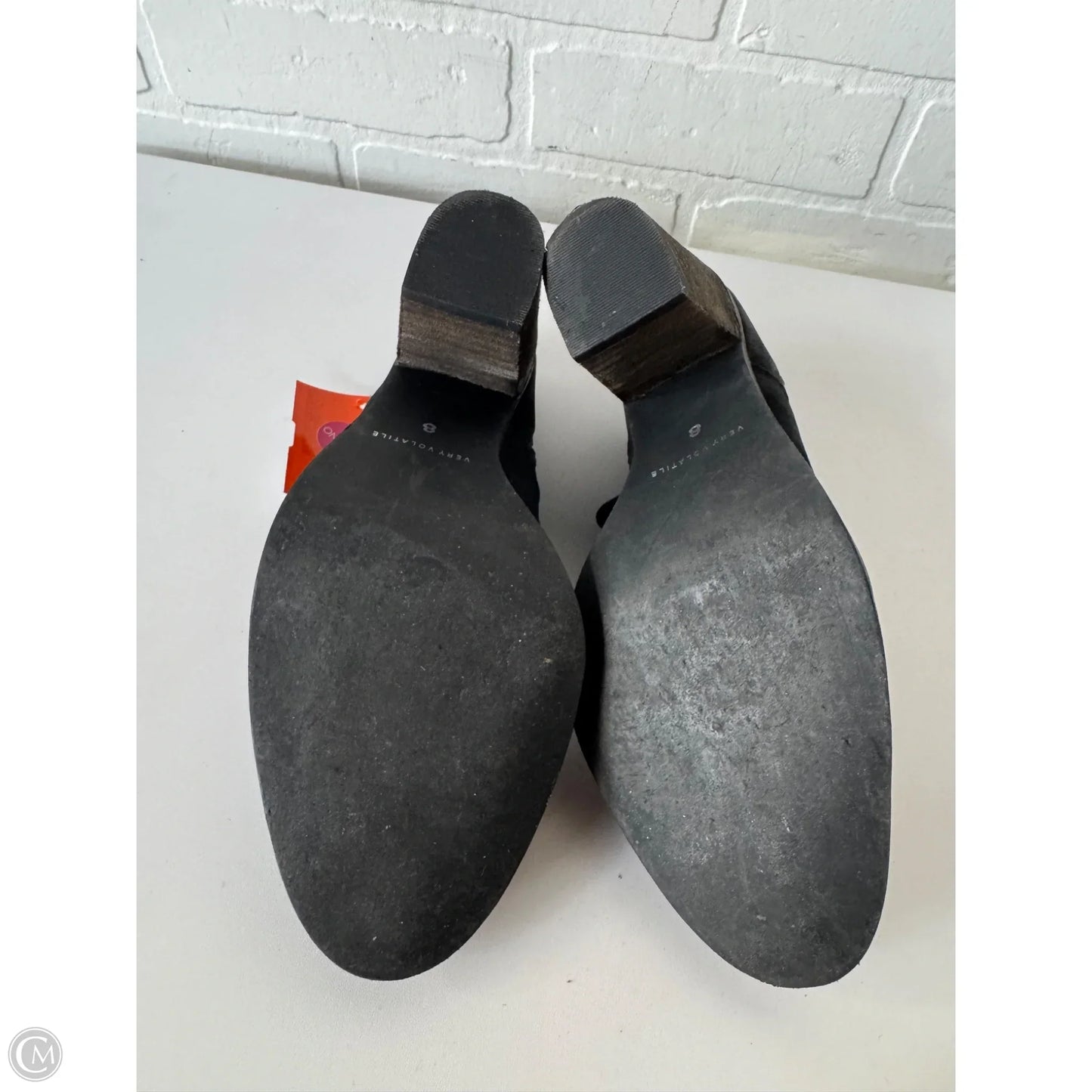 Boots Ankle Heels By Very Volatile In Black, Size: 8