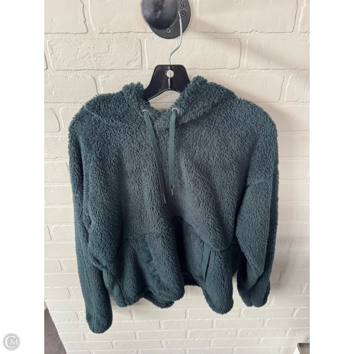 Sweatshirt Hoodie By Tek Gear In Green, Size: M