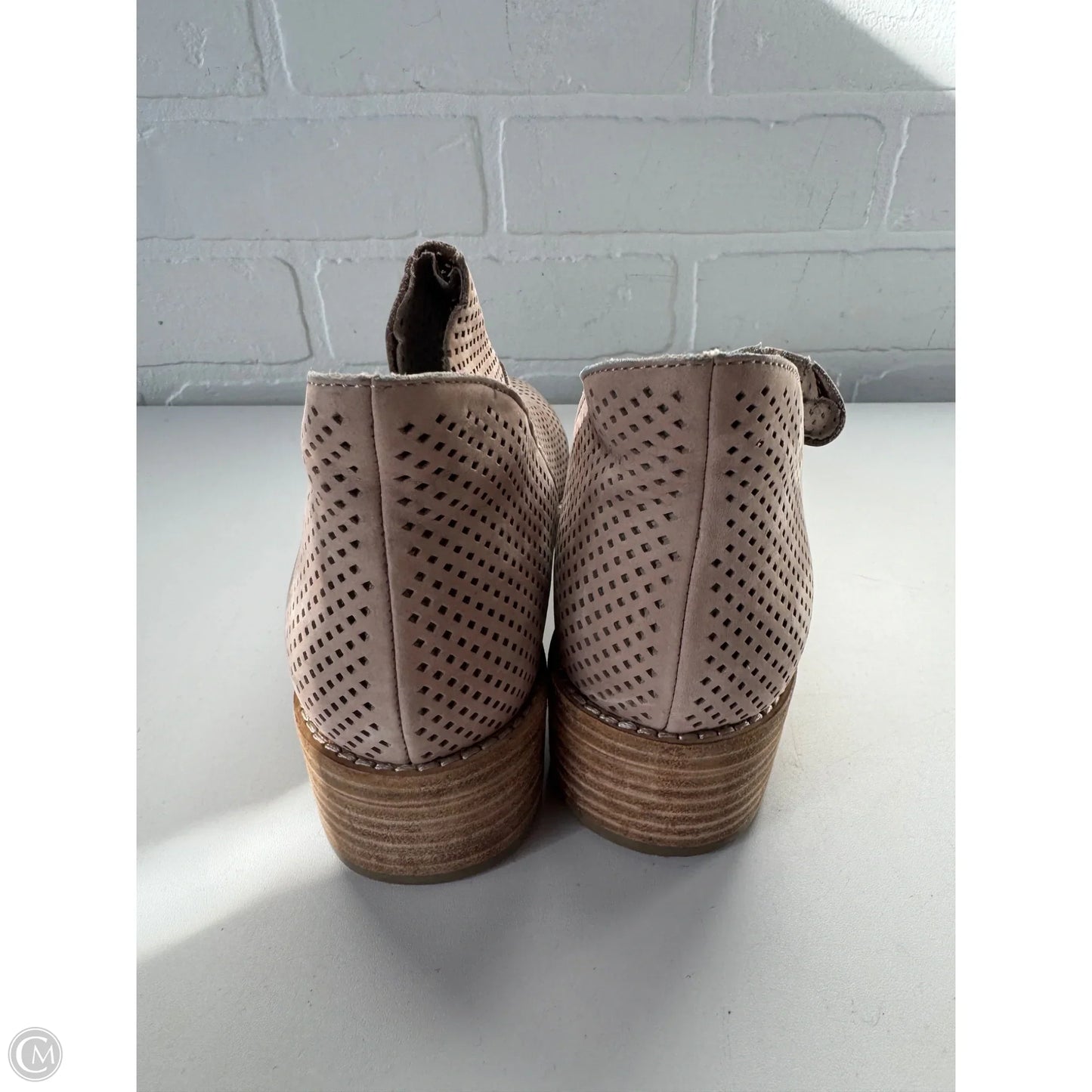 Boots Ankle Heels By Eileen Fisher In Brown, Size: 7.5