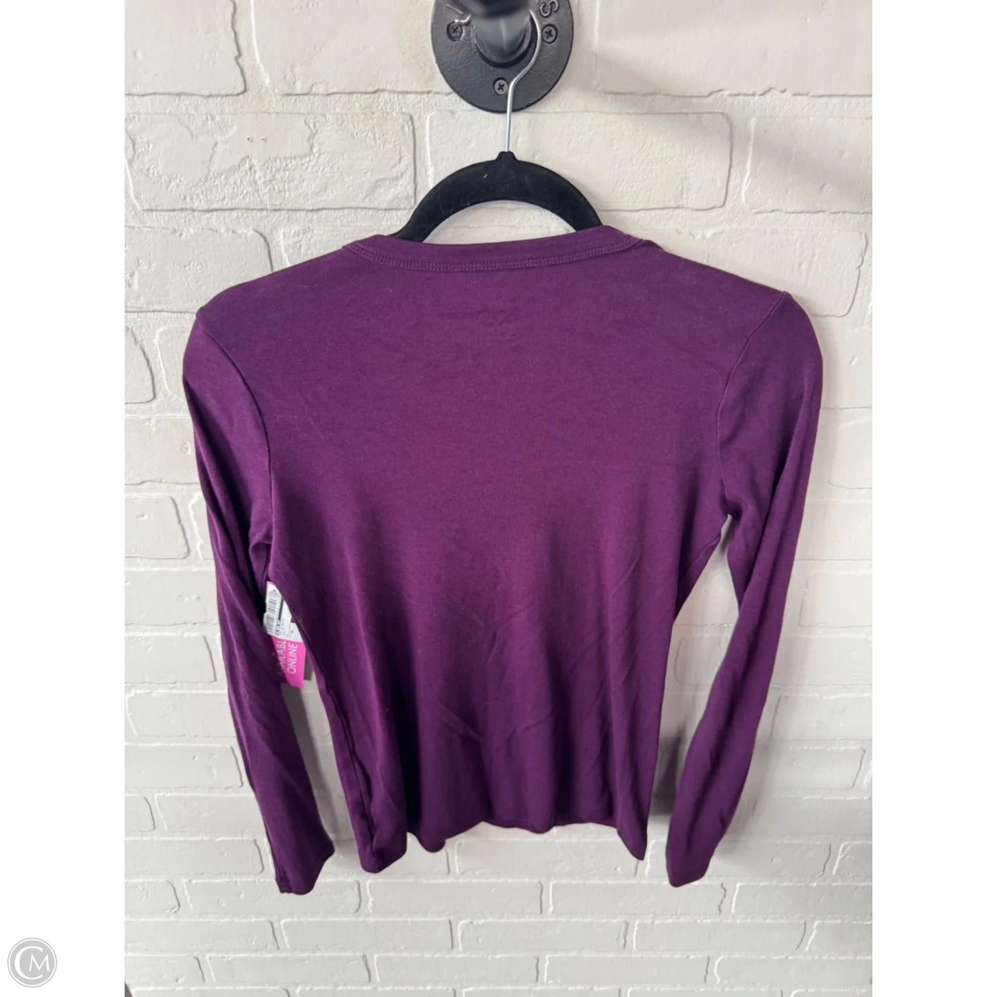 Top Short Sleeve Basic By A New Day In Purple, Size: Xs