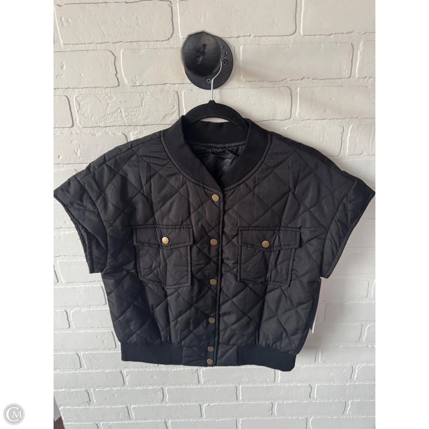 Vest Puffer & Quilted By Shein In Black, Size: M