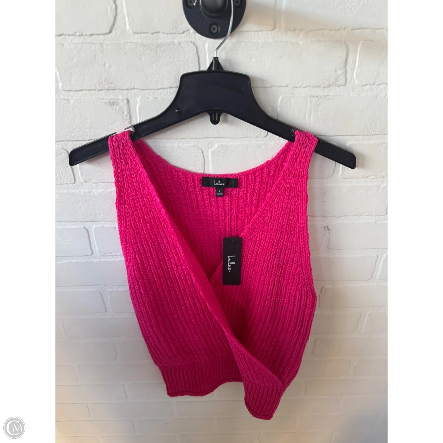 Vest Sweater By Lulus In Pink, Size: S