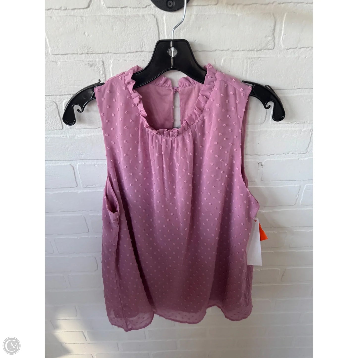 Blouse Sleeveless By Shein In Pink, Size: M