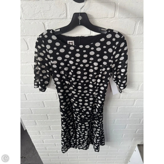 Dress Work By Anne Klein In Black & Cream, Size: Xs