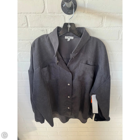 Top Long Sleeve By Bp In Grey, Size: S