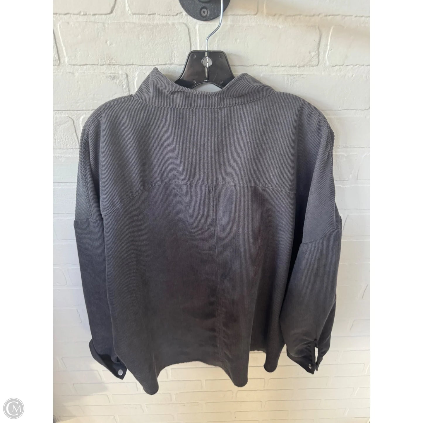 Top Long Sleeve By Bp In Grey, Size: S