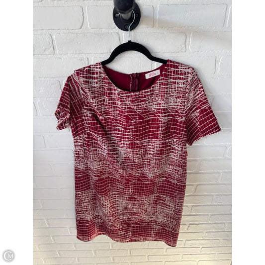 Dress Work By Clothes Mentor In Red & Tan, Size: L