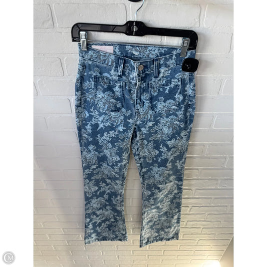 Jeans Flared By Gap In Blue & Grey, Size: 0