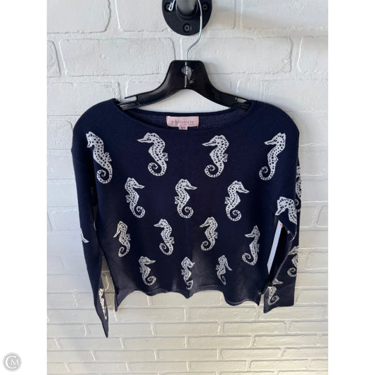 Sweater By Philosophy In Blue & White, Size: Xs