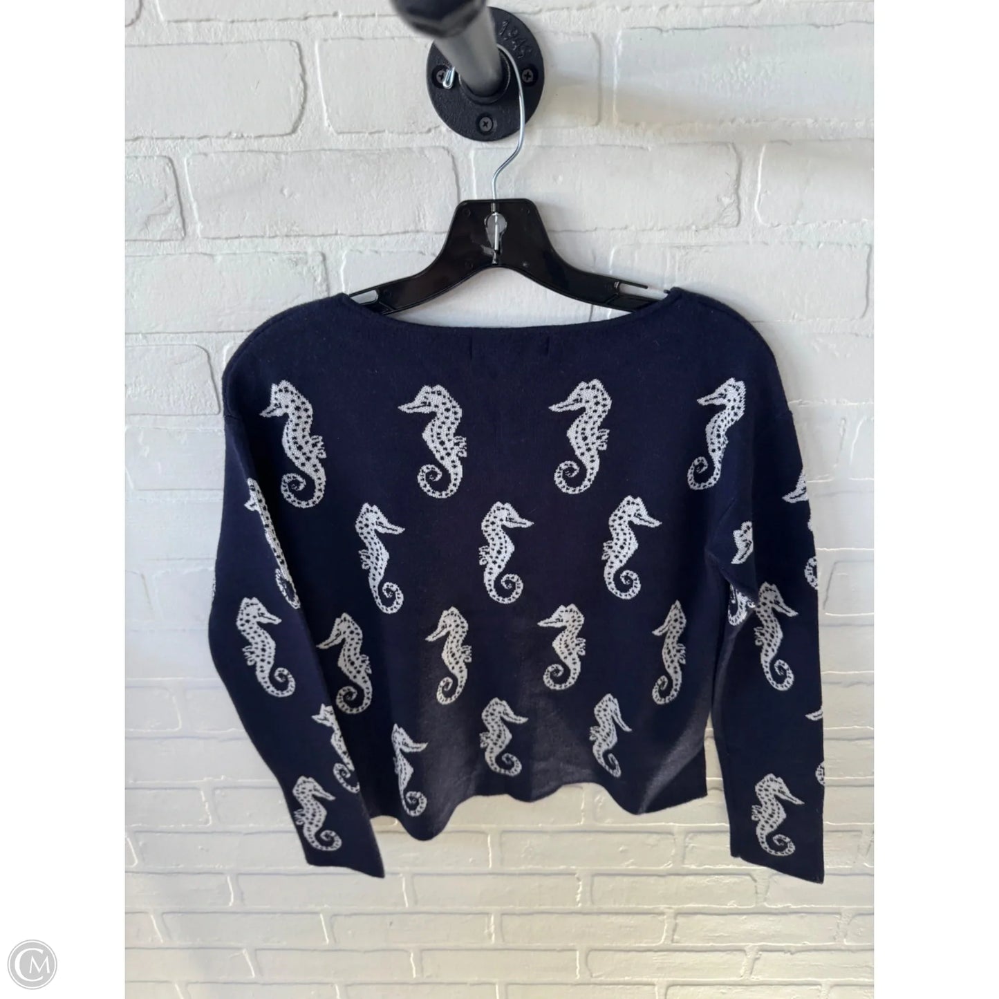 Sweater By Philosophy In Blue & White, Size: Xs