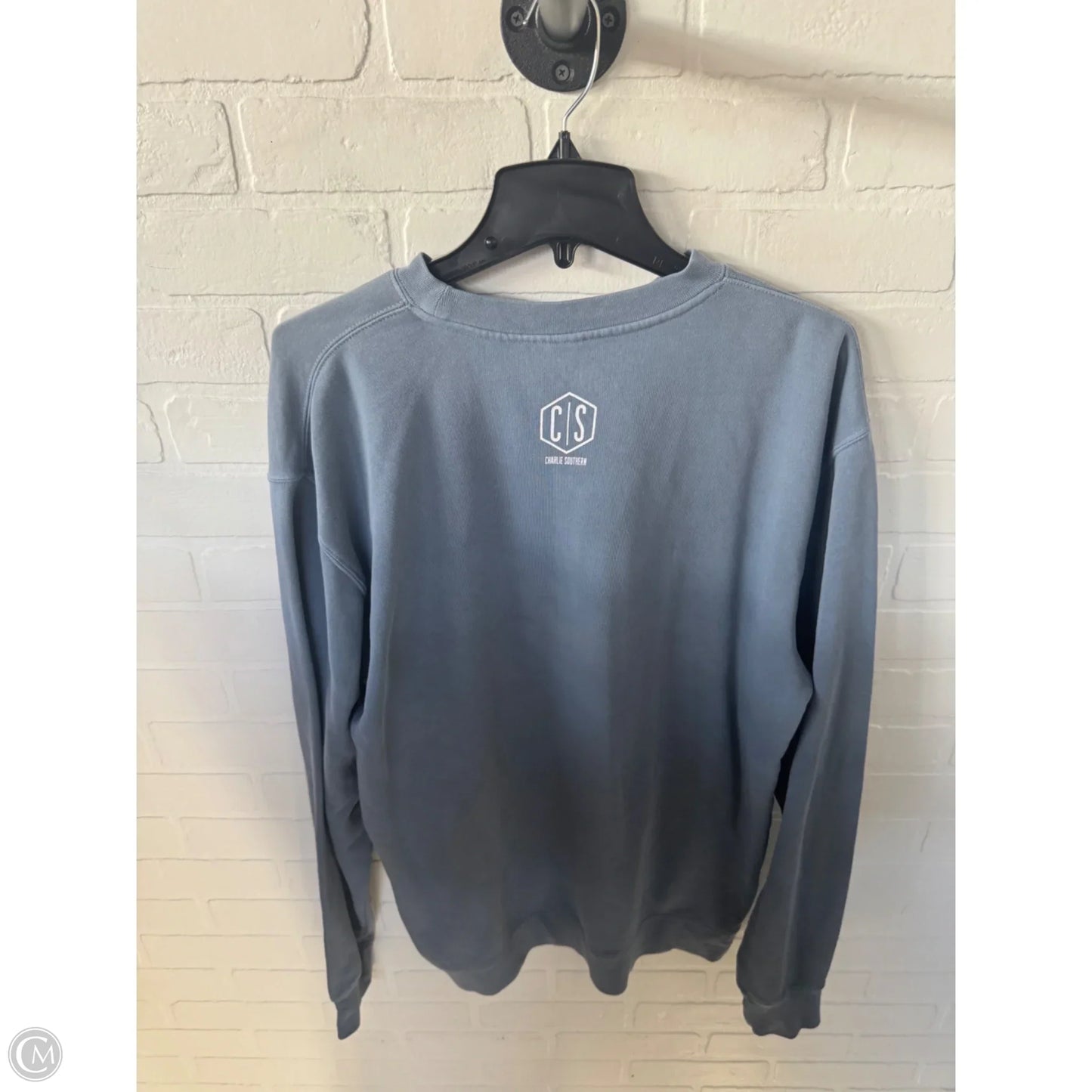 Sweatshirt Crewneck By Clothes Mentor In Blue, Size: L