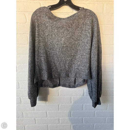Top Long Sleeve By Shein In Grey, Size: M