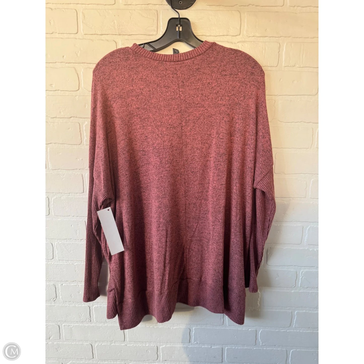 Top Long Sleeve By Alya In Red, Size: M