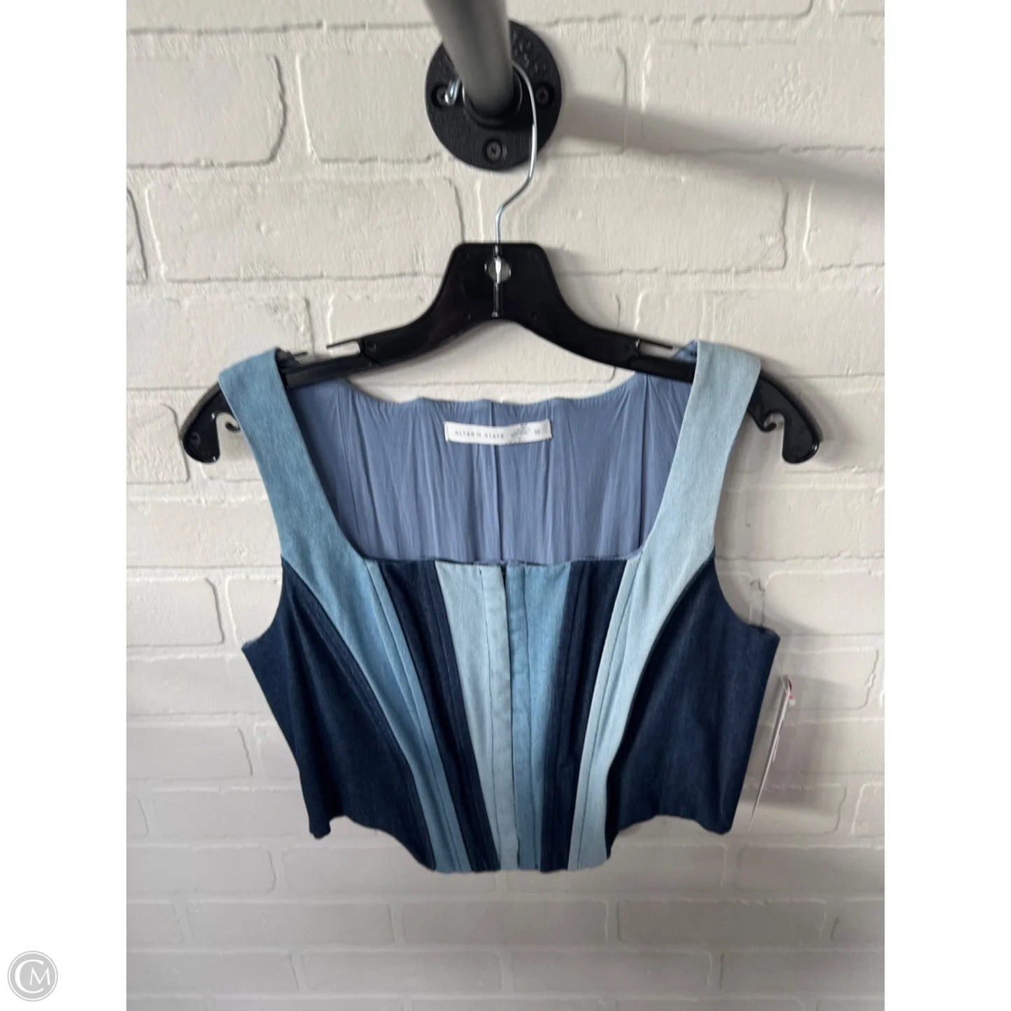 Top Sleeveless By Altard State In Blue Denim, Size: M