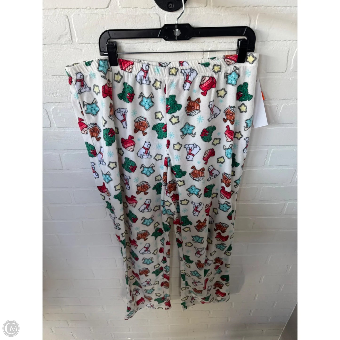 Pajama Pants By Cme In Green & White, Size: Xl