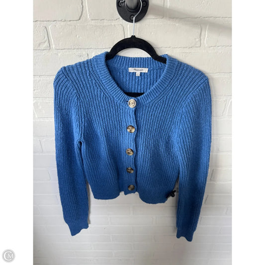 Sweater Cardigan By Madewell In Blue, Size: M