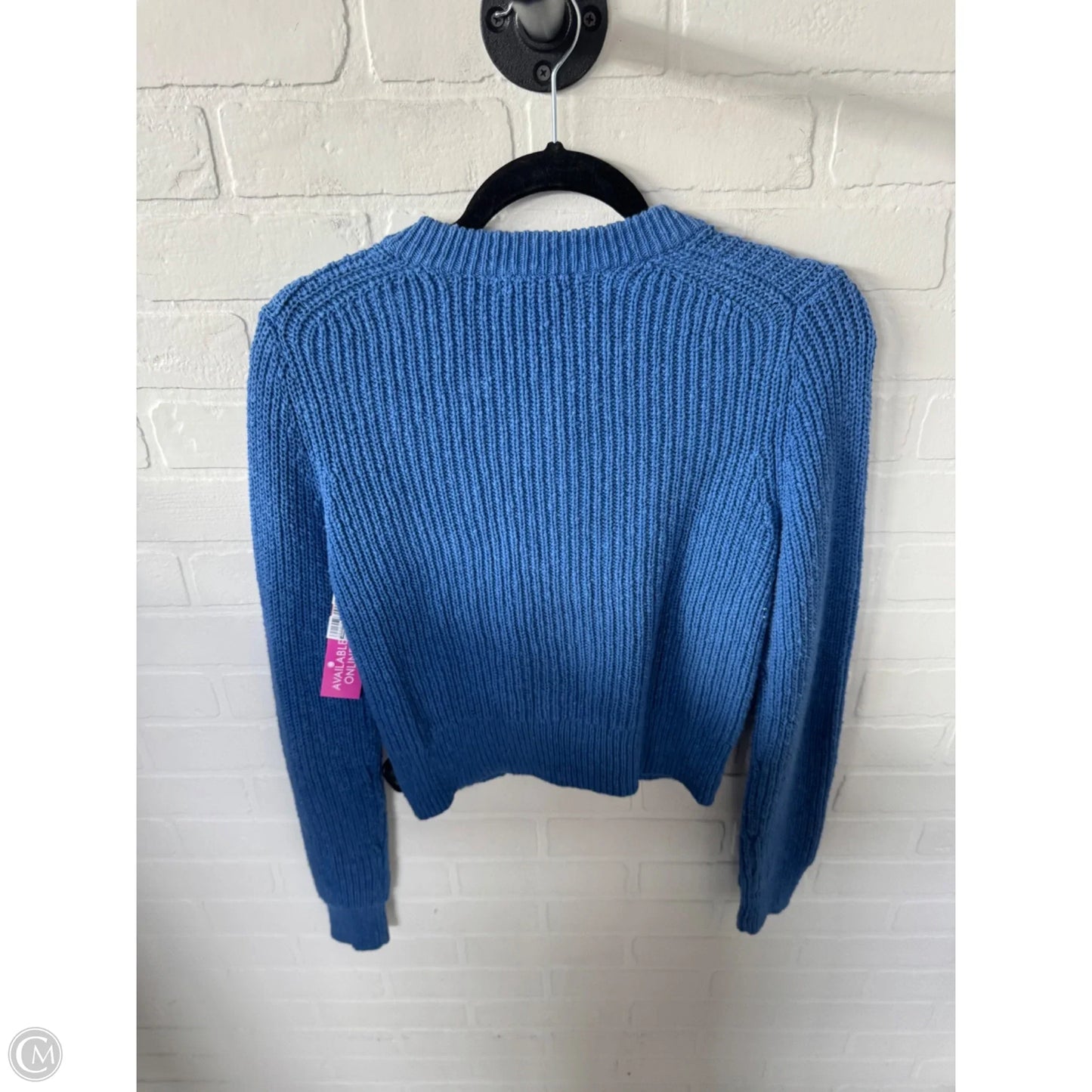 Sweater Cardigan By Madewell In Blue, Size: M