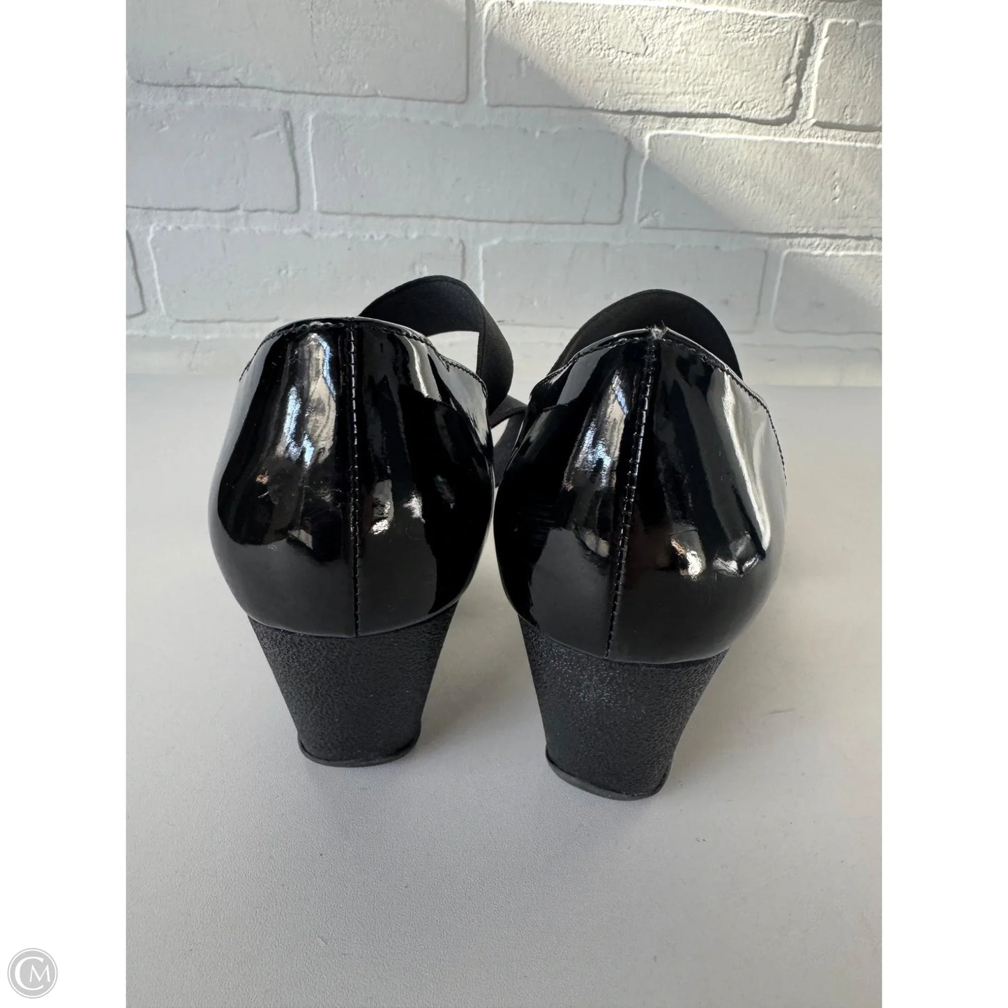 Shoes Heels Wedge By Anne Klein In Black, Size: 7.5