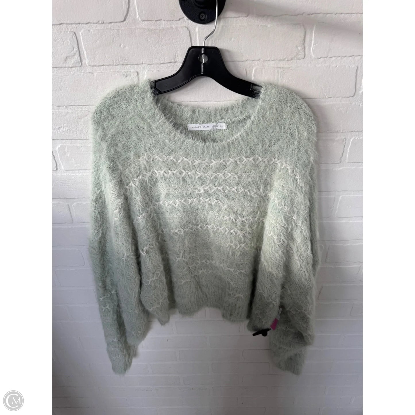 Sweater By Altard State In Green & White, Size: Xxl