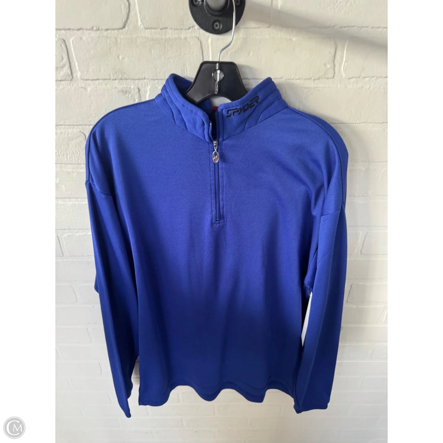 Top Long Sleeve By Spyder In Blue, Size: L