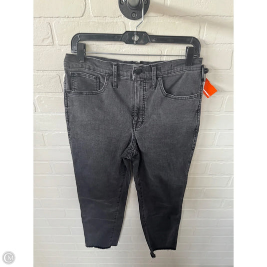 Jeans Straight By Madewell In Black Denim, Size: 8