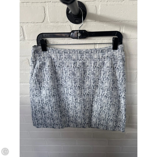 Skirt Mini & Short By Loft In Blue & White, Size: 6