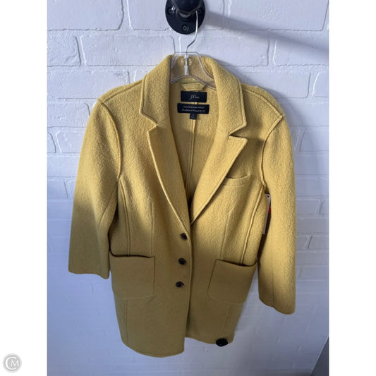 Coat Wool By J. Crew In Yellow, Size: S