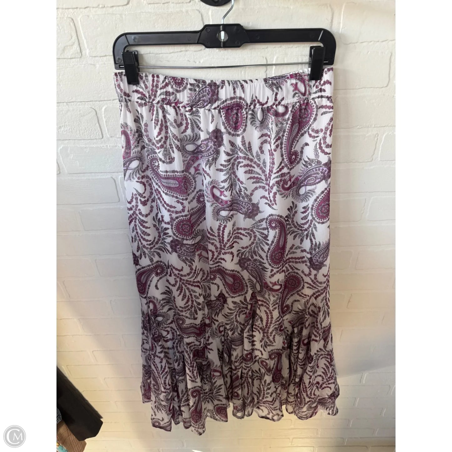 Skirt Maxi By Loft In Purple & White, Size: 4