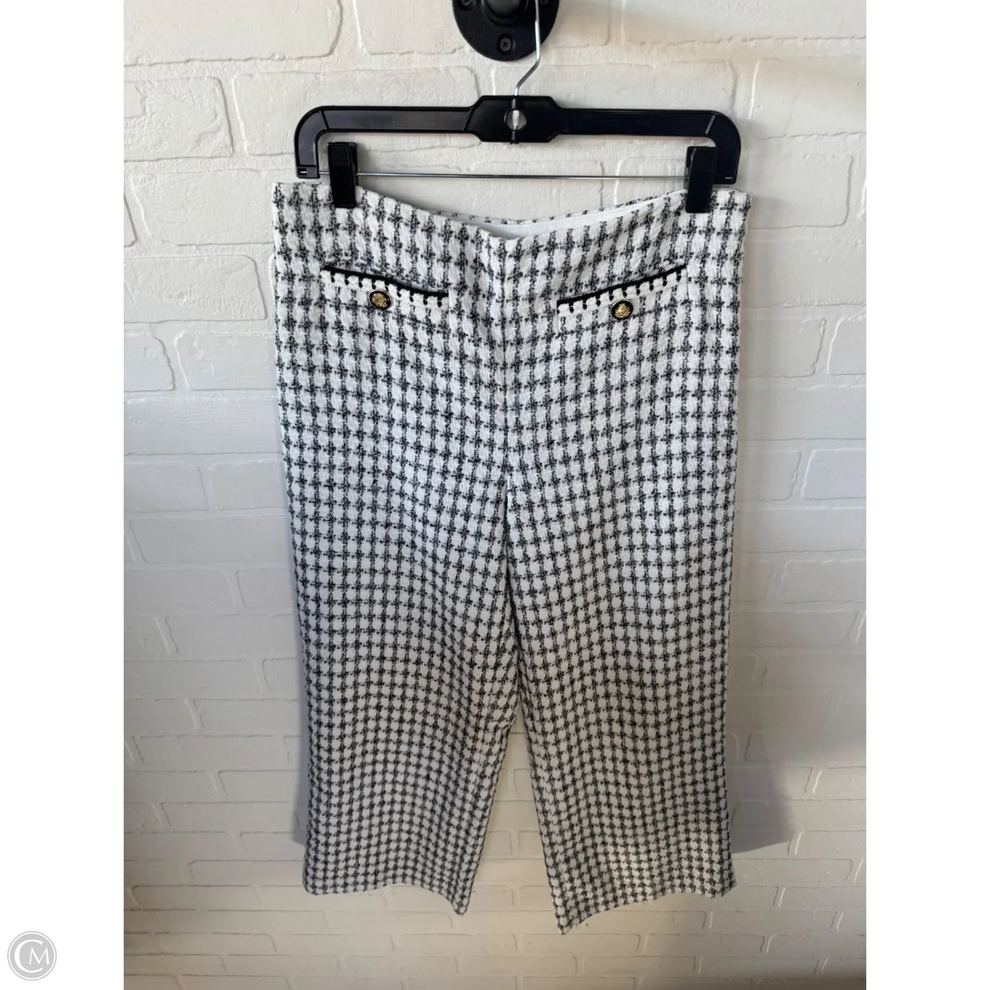 Pants Dress By Ann Taylor In Black & White, Size: 4