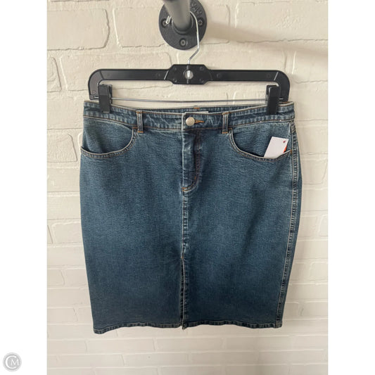 Skirt Mini & Short By Halogen In Blue Denim, Size: 8
