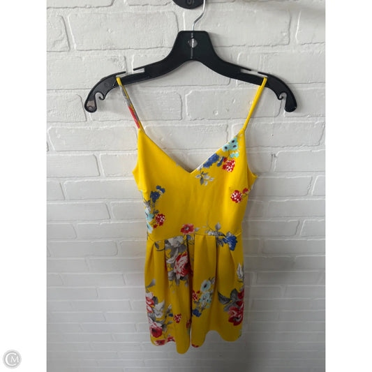 Dress Casual Short By Aqua In Yellow, Size: S