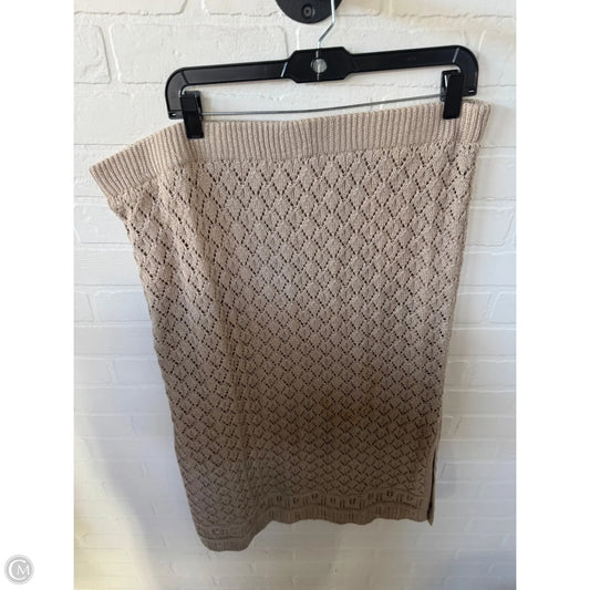 Skirt Midi By Lc Lauren Conrad In Tan, Size: 18