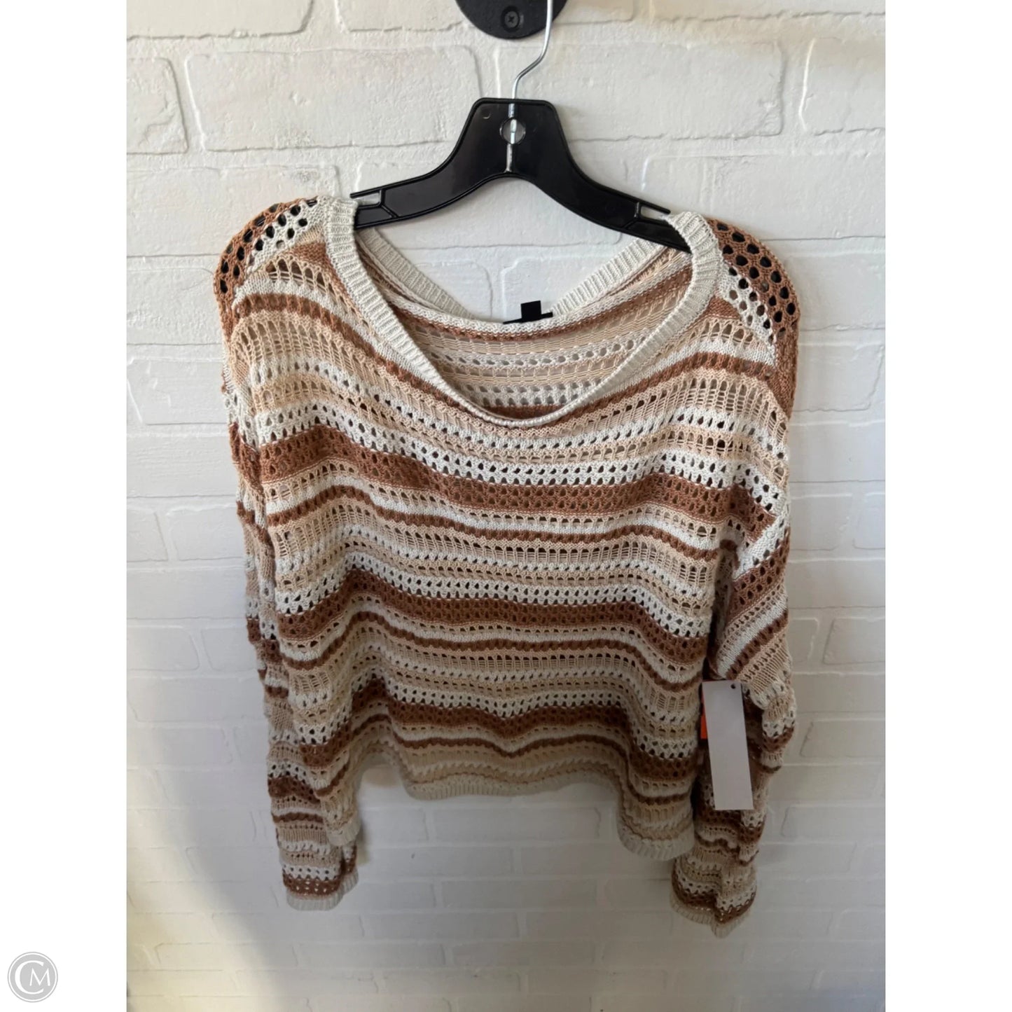 Sweater By Torrid In Brown & Tan, Size: 2x