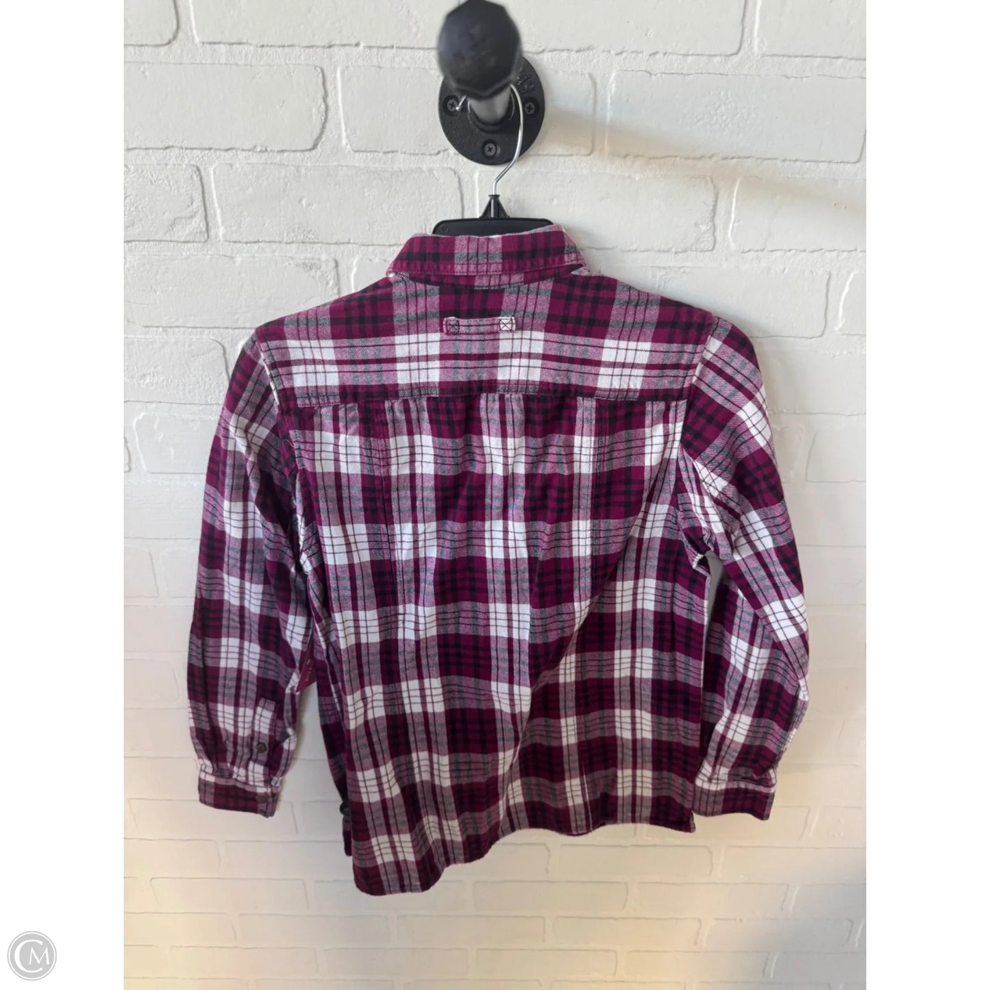 Top Long Sleeve By Duluth Trading In Pink & White, Size: Xs