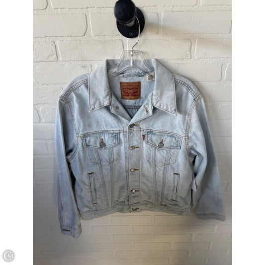 Jacket Denim By Levis In Blue Denim, Size: L