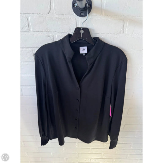 Top Long Sleeve By Cabi In Black, Size: M