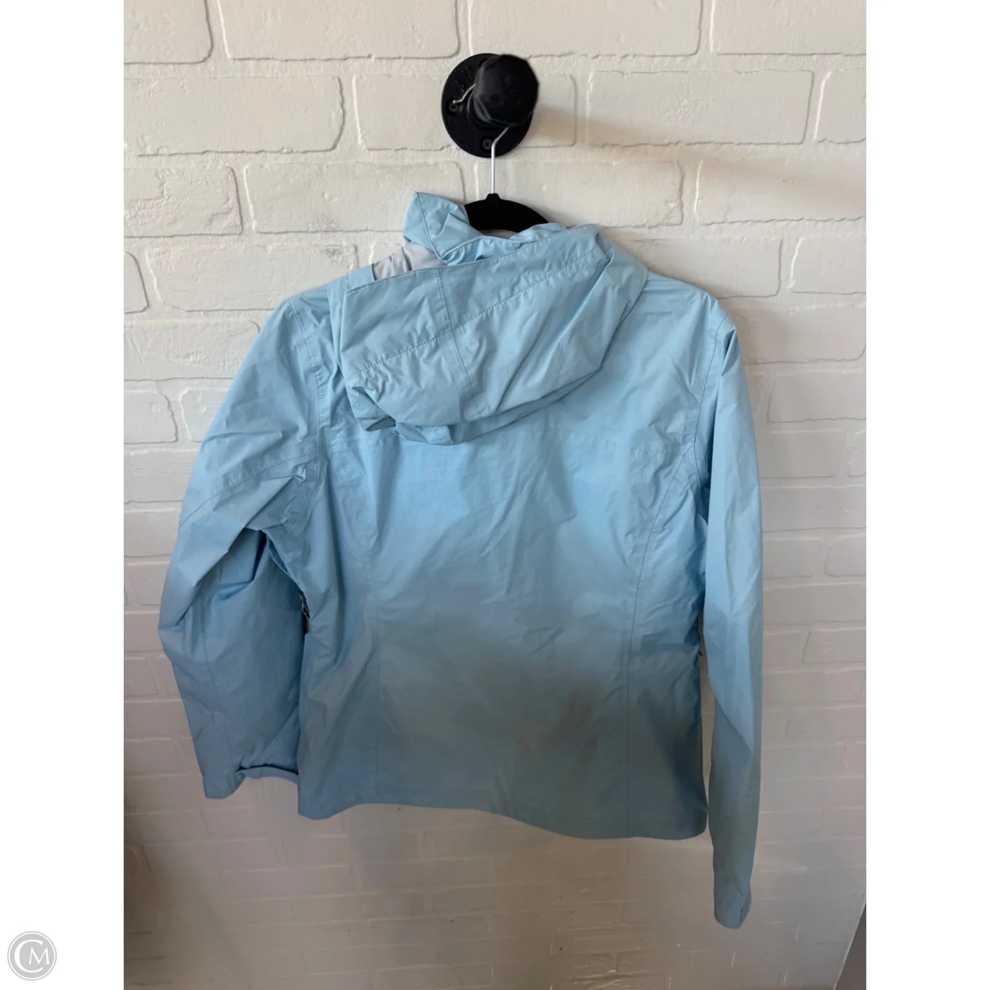 Jacket Windbreaker By Columbia In Blue, Size: M