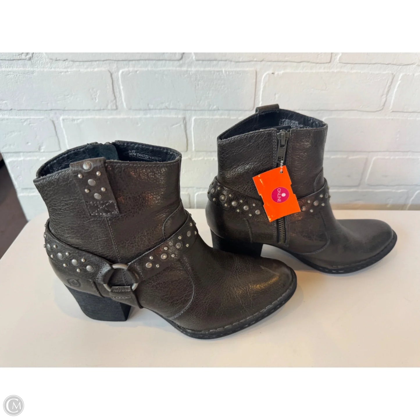 Boots Ankle Heels By Born In Green, Size: 8