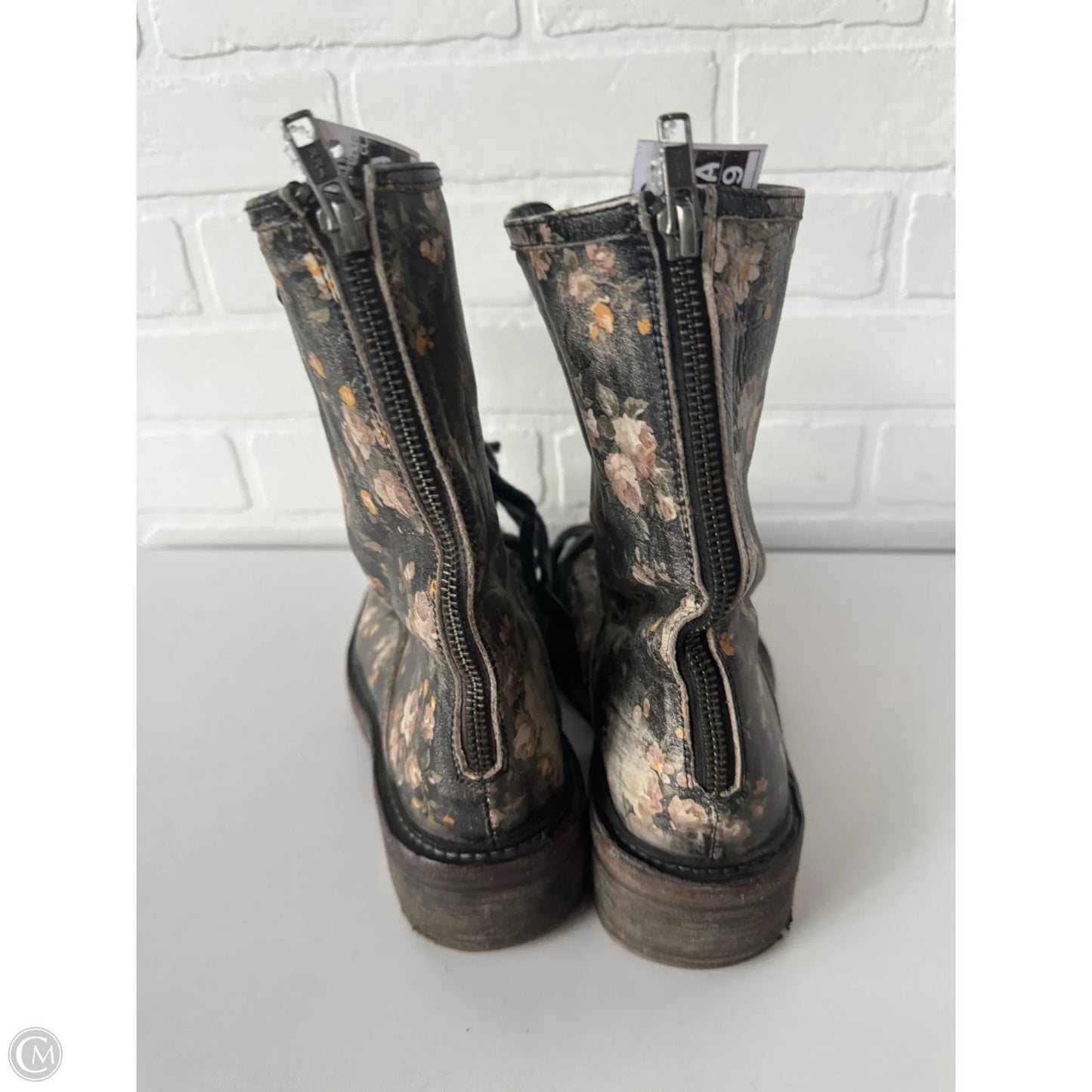 Boots Mid-calf Flats By Free People In Black & Brown, Size: 8.5