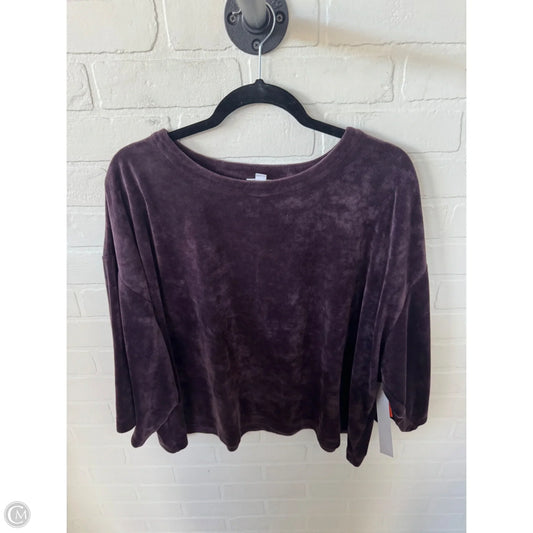 Top Long Sleeve By Pure Jill In Purple, Size: Xlp