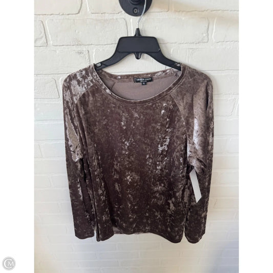 Top Long Sleeve By Urban Coco In Brown, Size: Xl